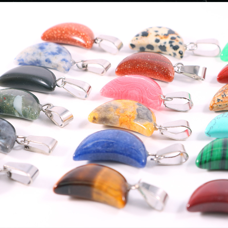 20pcs/ Bag Natural Stone Cryst - огляд і ціна Crystal Pendant Necklace Natural Stone