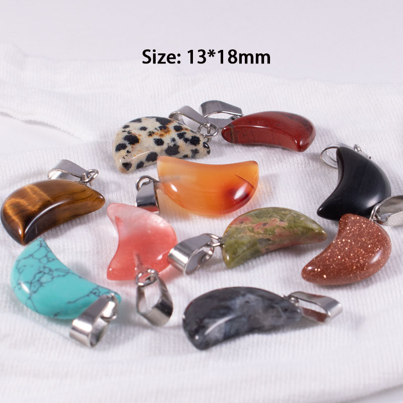20pcs/ Bag Natural Stone Cryst - огляд і ціна Crystal Pendant Necklace Natural Stone