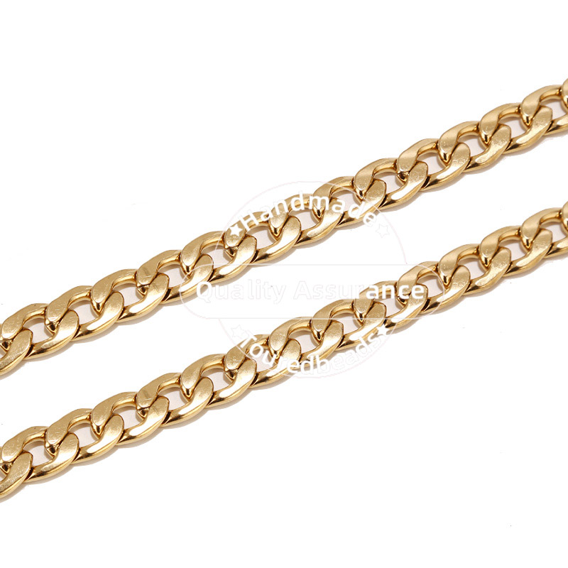 1m Gold Tone 12mm Width Heavy  - огляд і ціна Cuban Link Chain 12Mm