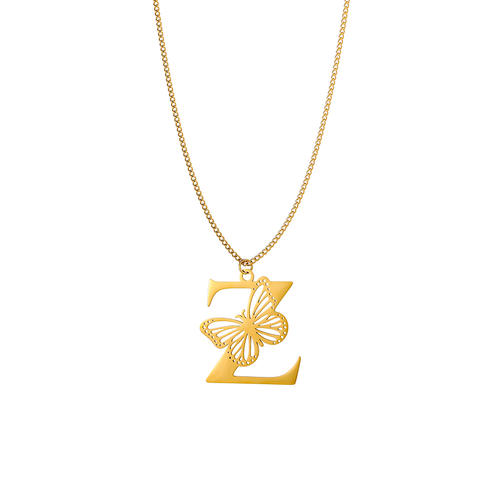 CARLIDANA Dainty 18K Gold Plat - огляд і ціна Initial Letter Necklace 18K Gold